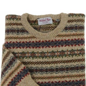 Crest - Ladies-Fair Isle crew 0001-2884-F51 Oatmeal