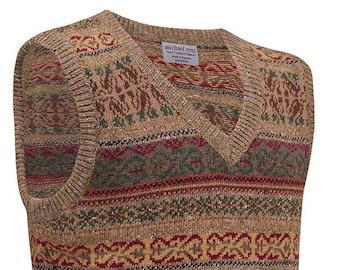 Art Deco Fair Isle slip over 0004-2747-F46 Donegal Yarn