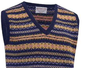 Crest Fair Isle slip over 0012- 2747- F50 Nvy