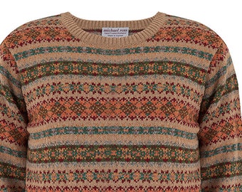 Country Design-Fair Isle crew 0090-2731-F03 mouflon