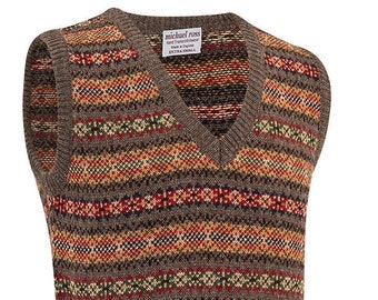 Harvest Fair Isle slip over 0001-2747-F87 Donkey