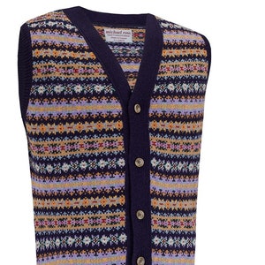COUNTRY- Fair Isle Weste 0090-2746-F15 NAVY