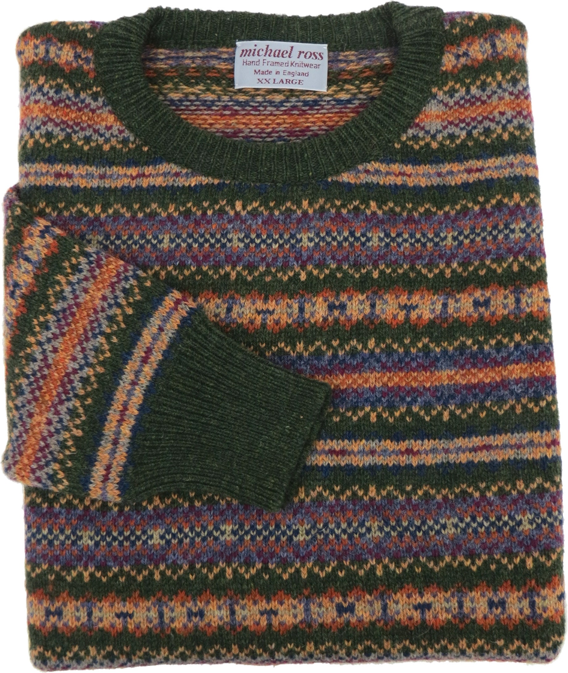 Image of Harvest Design Fair Isle Crew 0001-2731-F06-Tundra