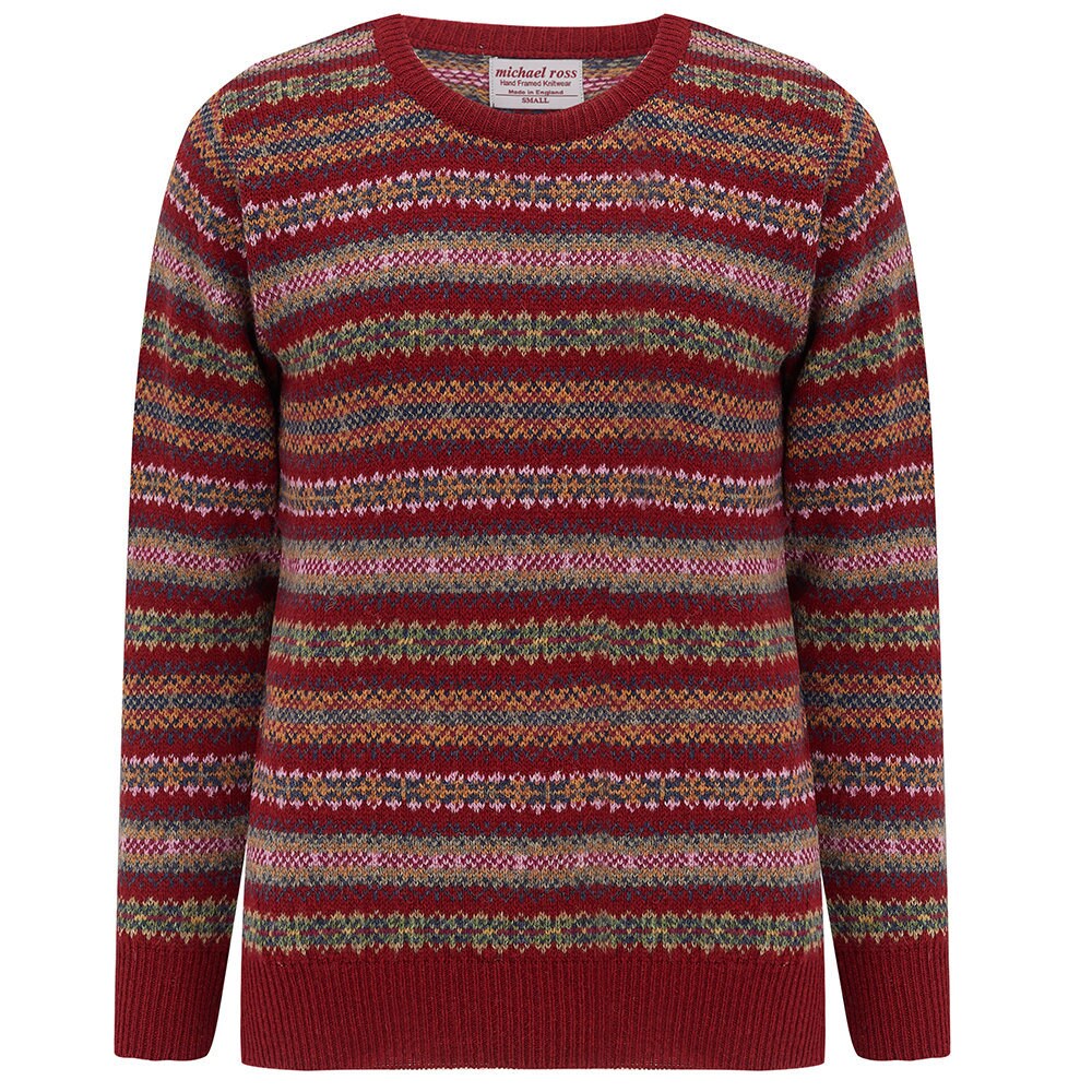 Image of Harvest Design Fair Isle Crew 0001-2731-F21 Bokhara