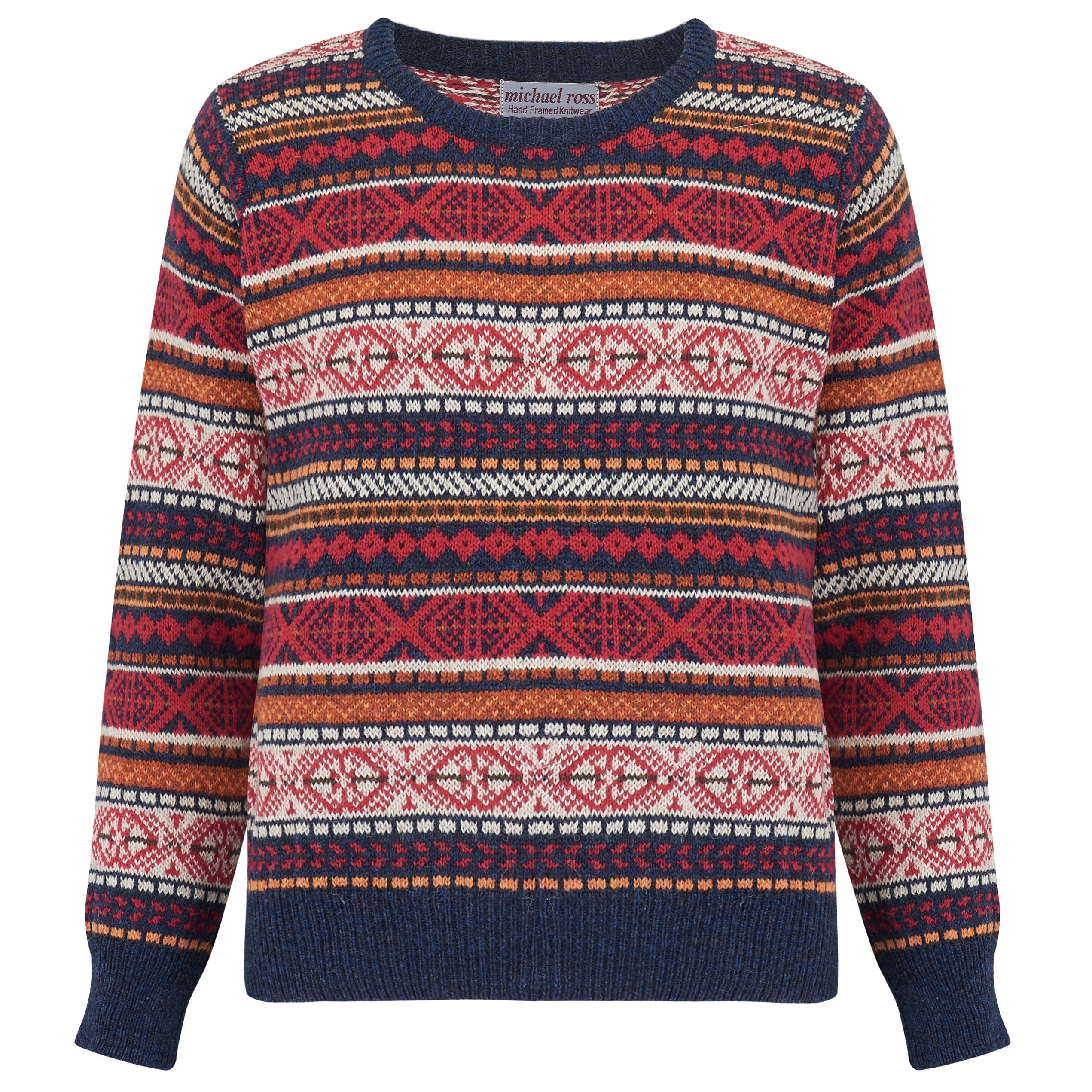 Image of Fisherman Design-Fair Isle Crew 0099-2731-F06