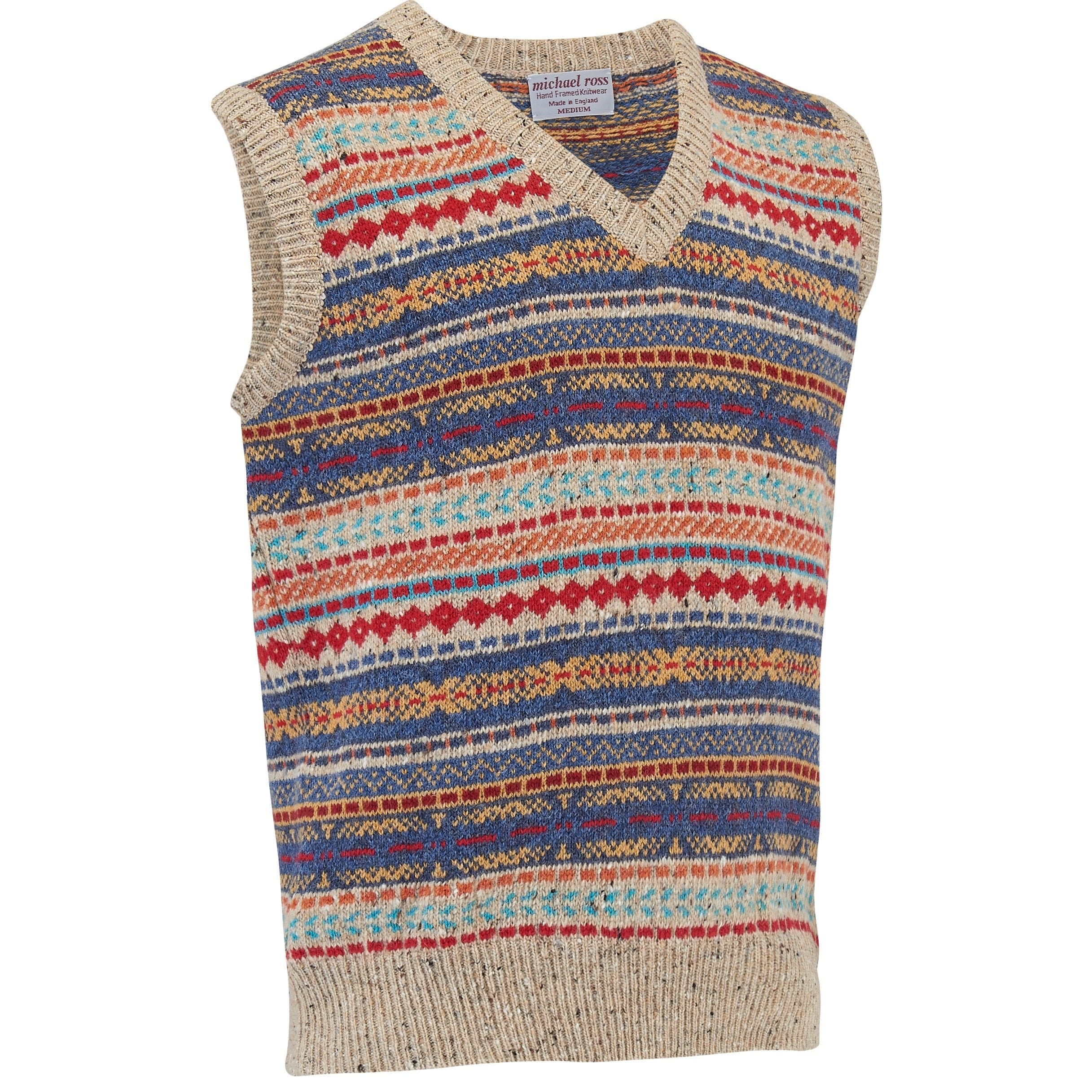 Image of Fisherman Fair Isle Slip Over 0099-2747-F02 Donegal Yarn