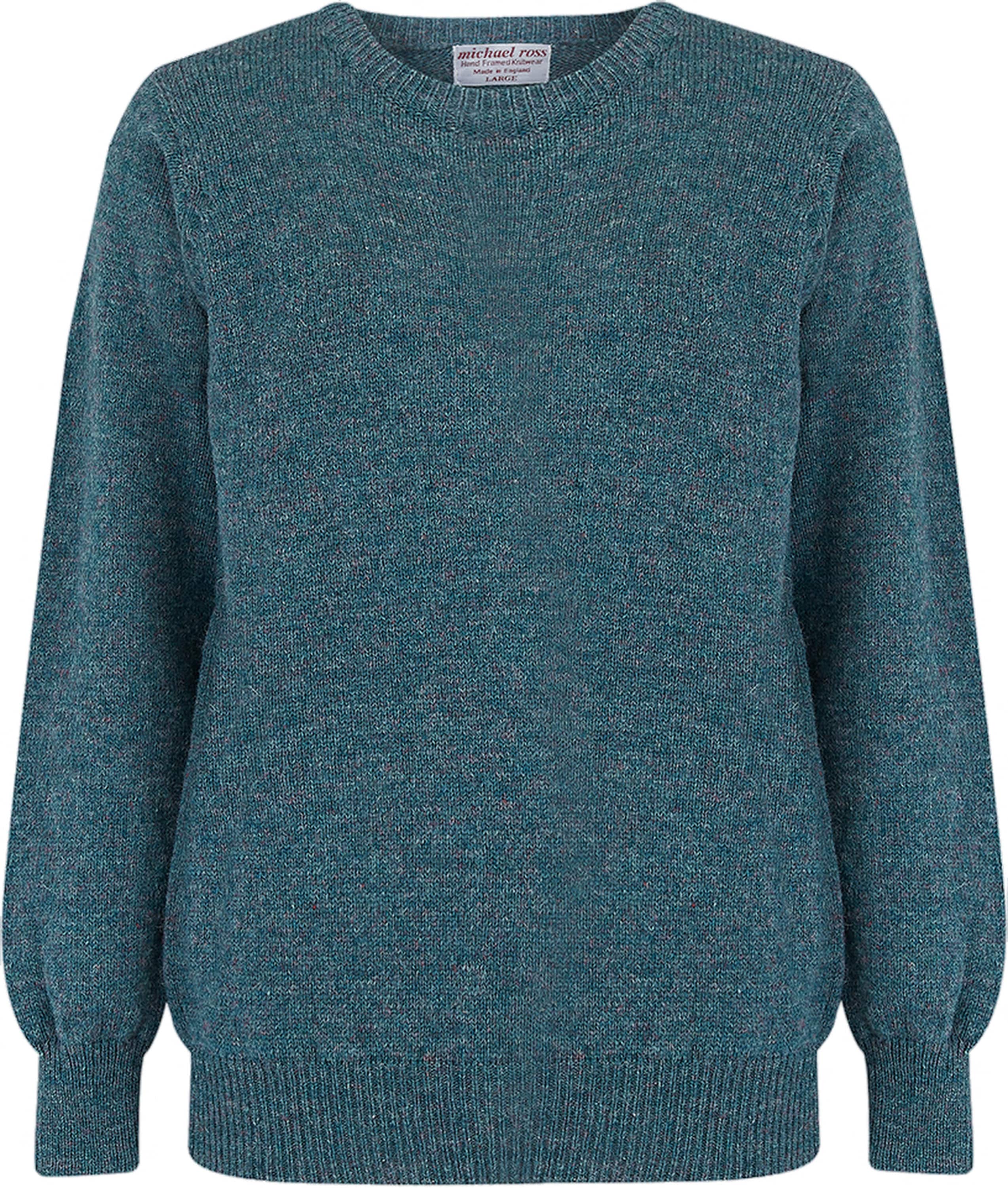 Equipaggio Shetland semplice incorniciato a mano per uomini