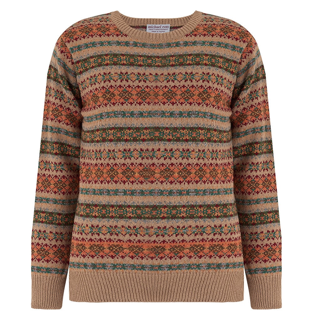 Image of Country Design-Fair Isle Crew 0090-2731-F03 Mouflon