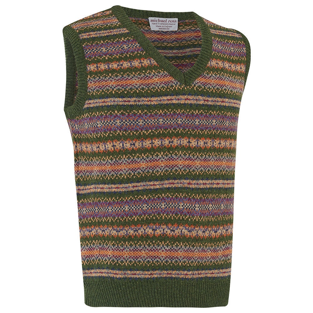 Image of Harvest Fair Isle Slip Over 0001-2747-F06 Tundra