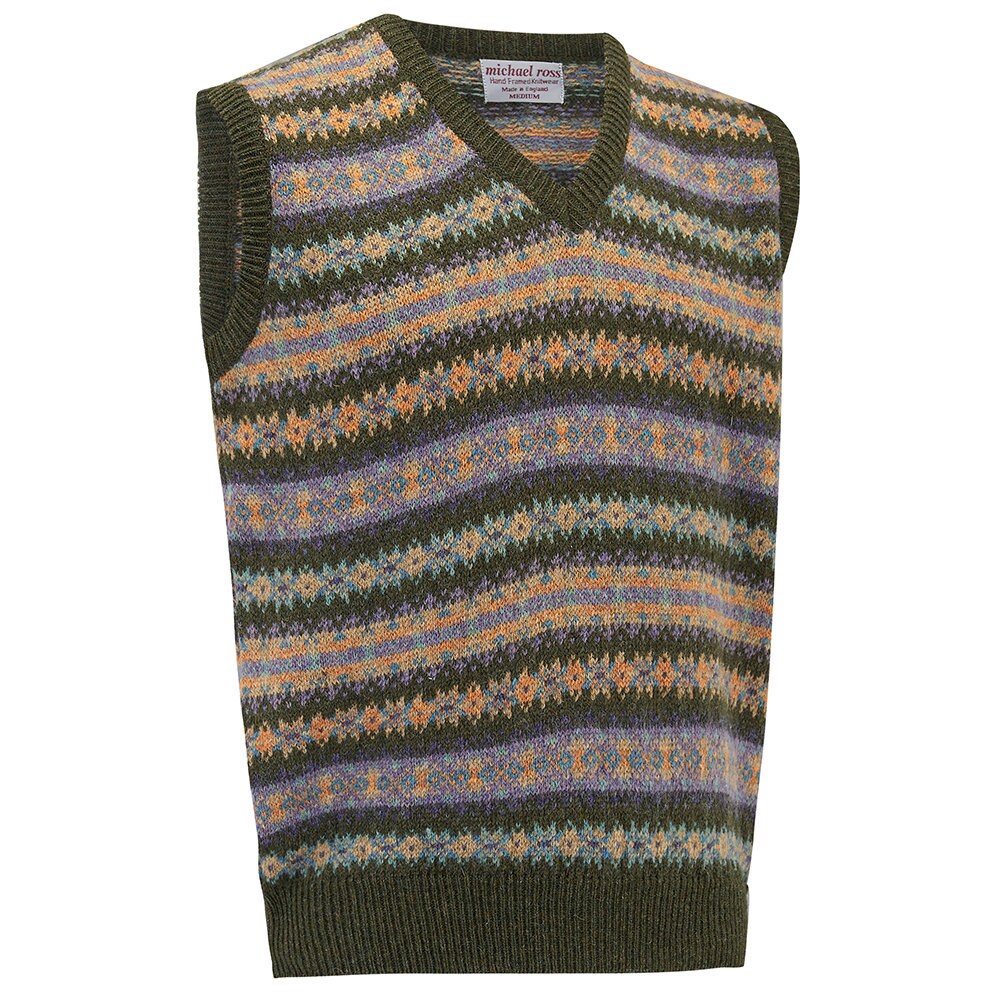 Image of Country Fair Isle Slip Over 0090-2747-F32 Black