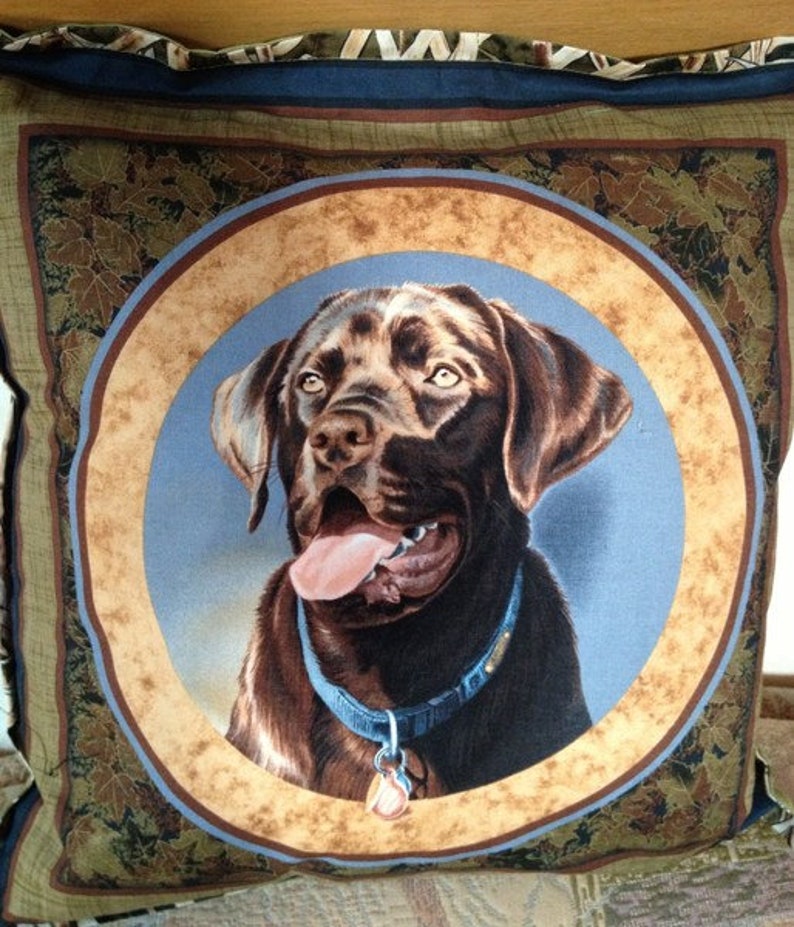 Kissenbezug Labrador 40x40 cm, Schmusekissen, Kuschelkissen, Kinder, Deko Kissen, Erwachsene, Kissen mit Motiven Bild 1