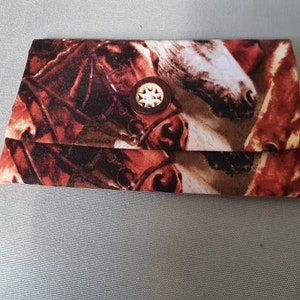 Ta-Tü bag horse motifs, horses, bag for paper handkerchiefs, handkerchief bag,
