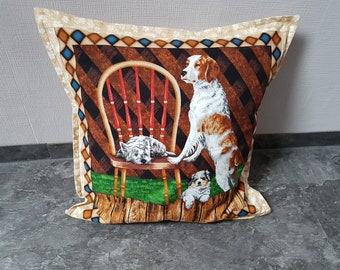 Kissenbezug  Hundemotiv 40x40 cm, Schmusekissen, Kuschelkissen, Kinder, Deko Kissen, Erwachsene, Kissen mit Motiven