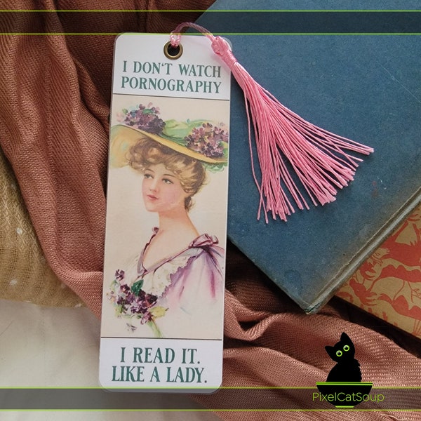 Fun bookmark with tassel gift for book lovers bookmark with a sassy attitude