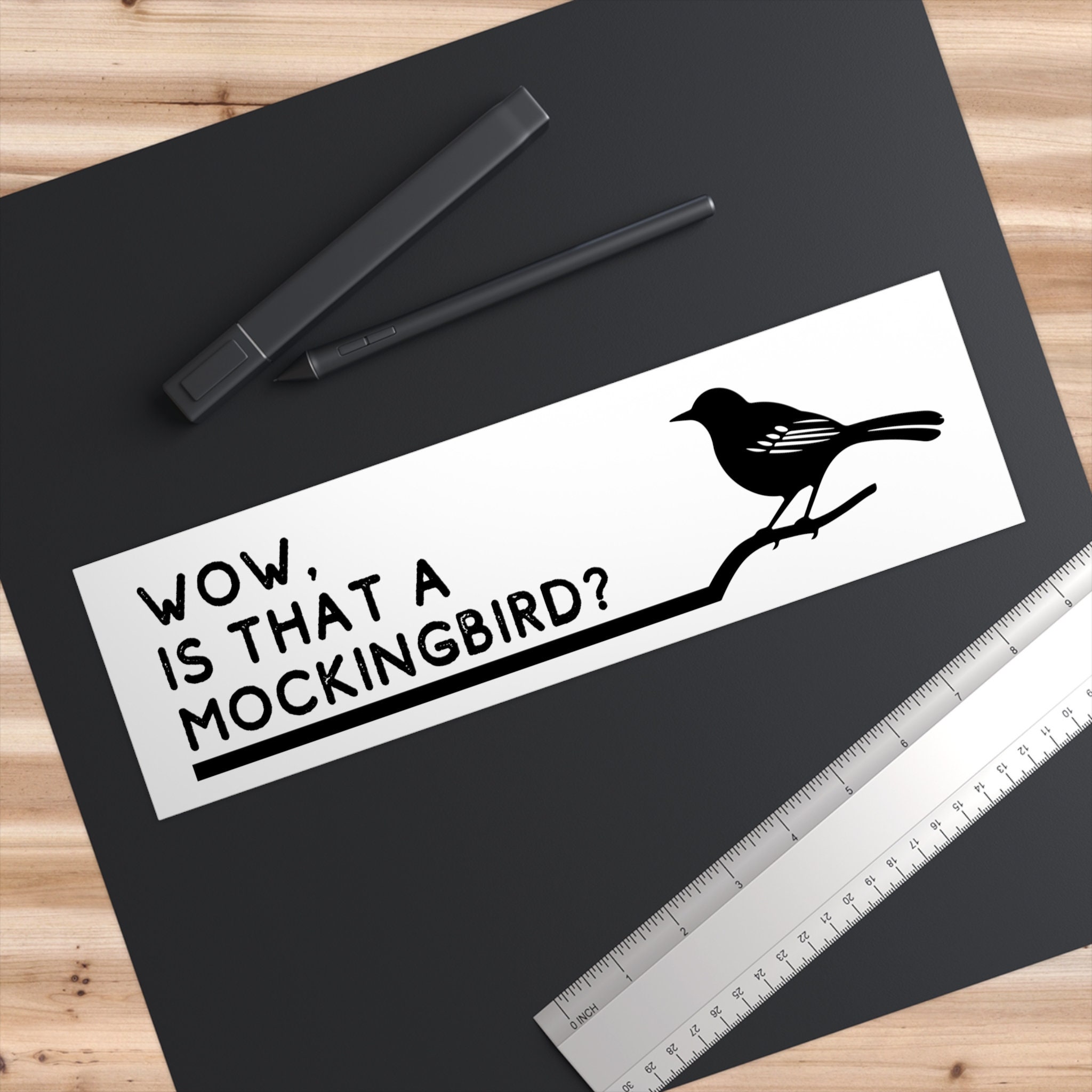 Is That A Mockingbird Bumper Sticker, Funny White Vinyl Decal - Etsy