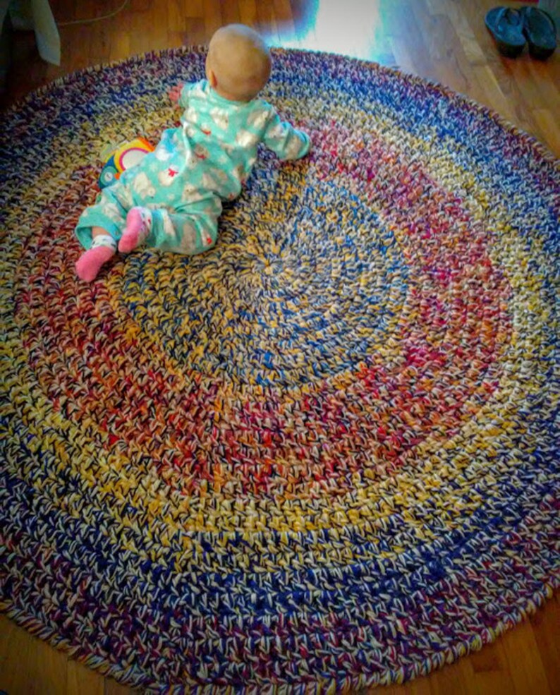 Jumbo Crochet Area Rug Handmade Rug Yarn Rug Crochet Rug Etsy