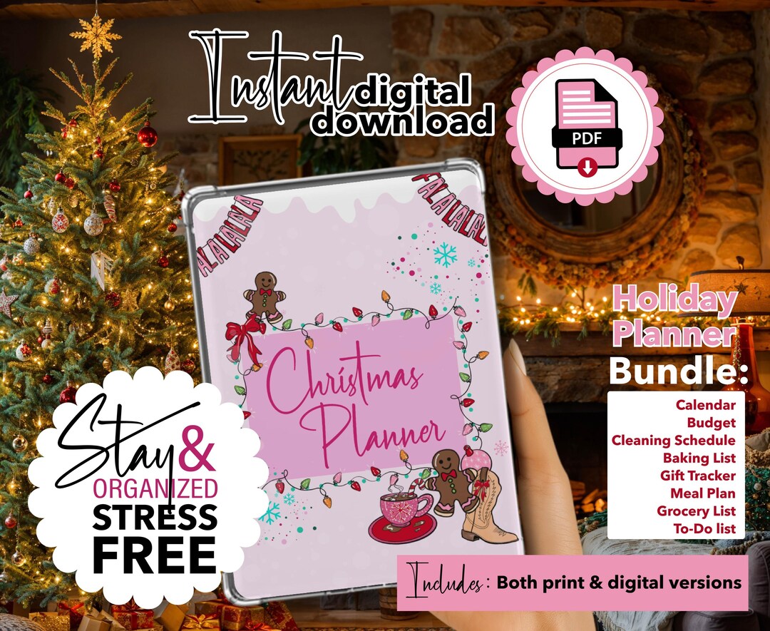 Christmas Planner Bundle Printable | Holiday Organizer | Budget, Gift ...