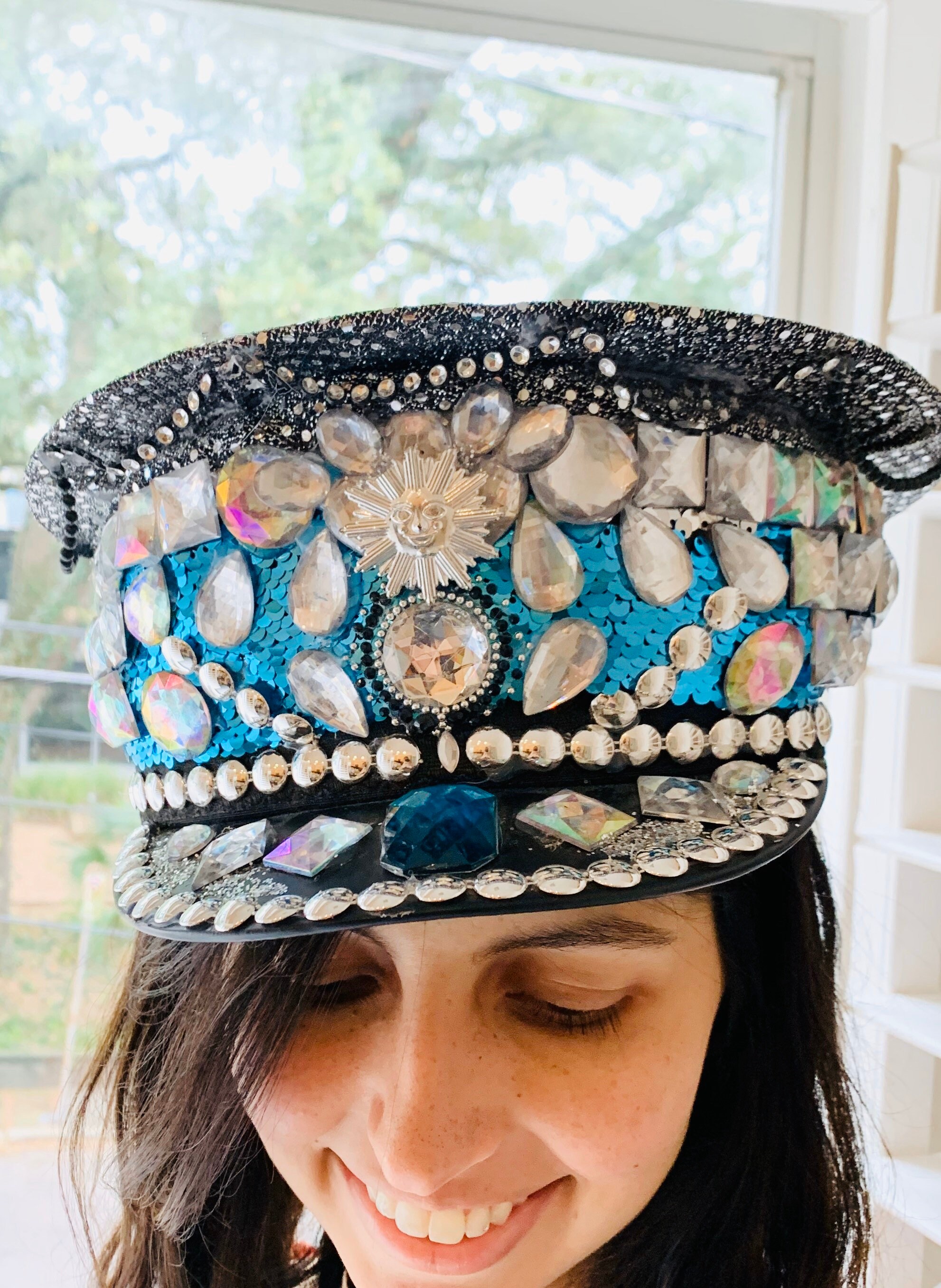 Burning man captains hat New Black Steampunk Hat Free Shipping USA main image 2