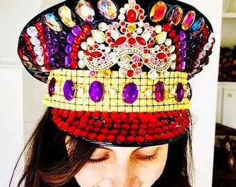 READY TO SHIP (Size: 56cm) Captain's Hat, Captain Hat, Festival Hat