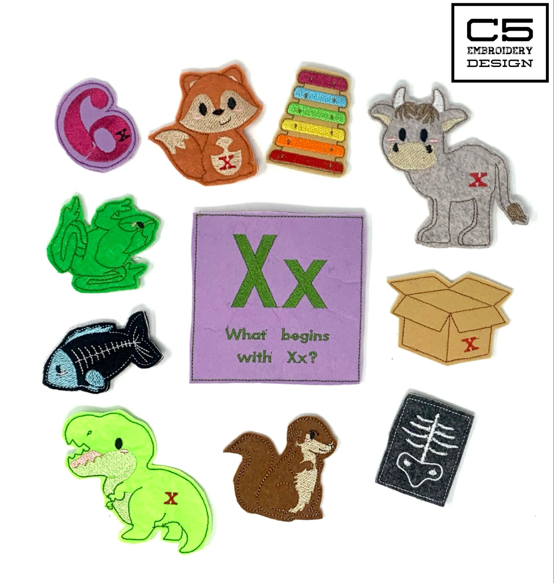 ITH Digital Embroidery Design x Alphabet Finger - Etsy