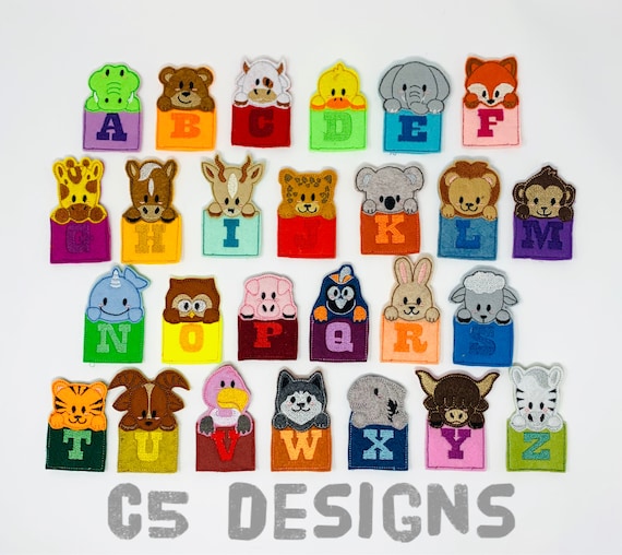 alphabet finger puppets