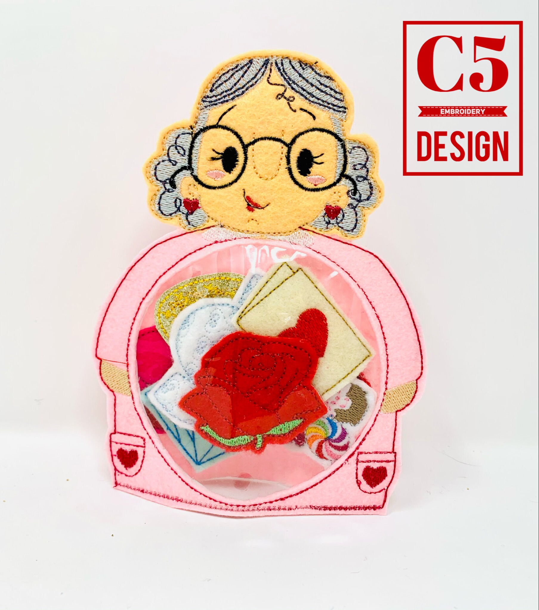 ITH Digital Embroidery Design Old Lady Who Swallowed a Fly - Etsy Hong Kong