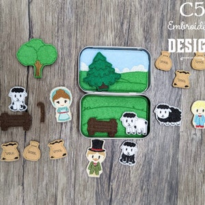 ITH Digital Broderidesign - Baa Baa Svart Får Plåtset - Felties - Barnvisor