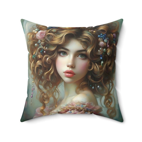 Coussin carré MarquiseFrançaise - Accent élégant pour la décoration de la maison