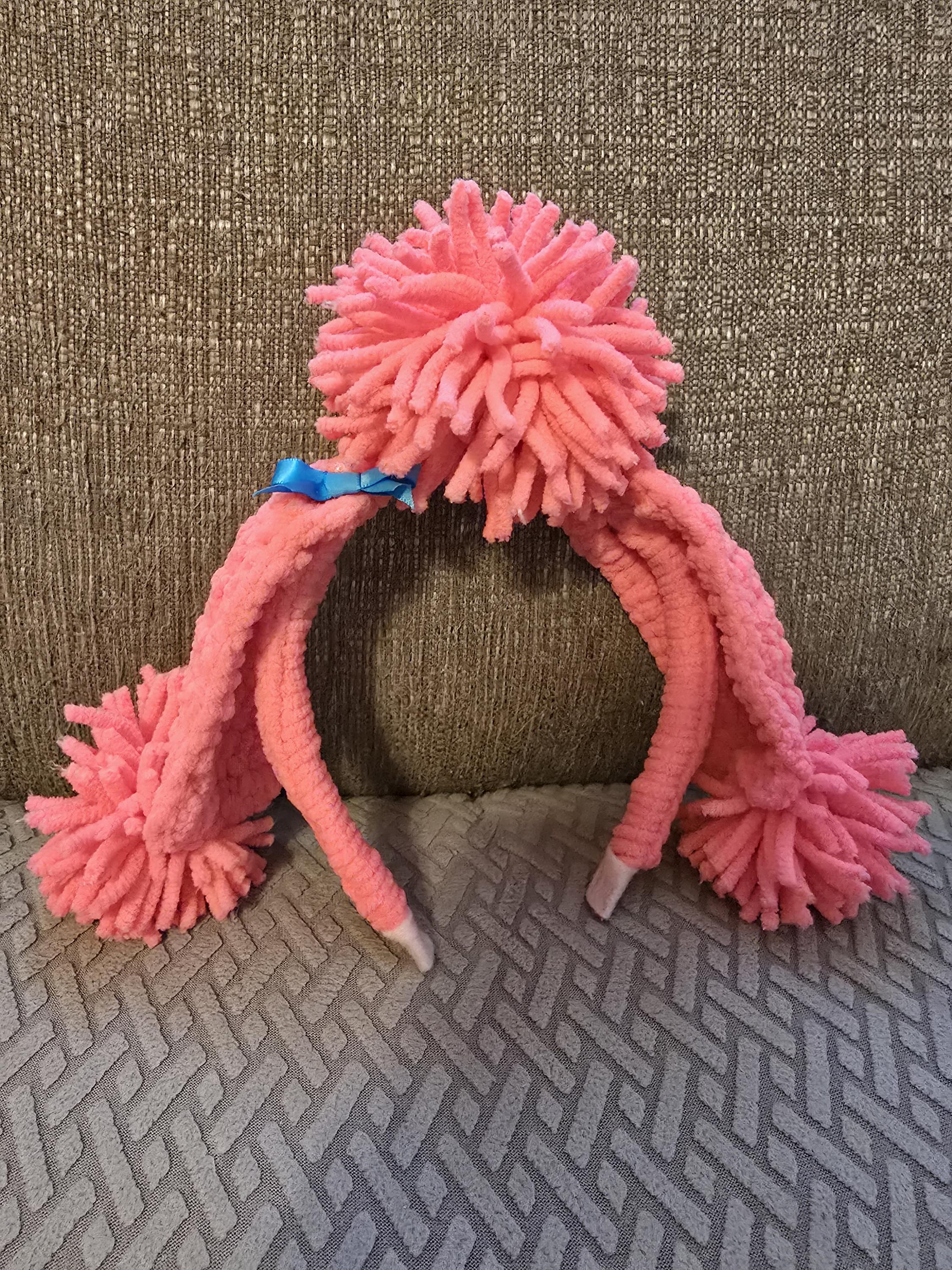 Dog Ear Headbands "Friends" / Children dress-up / headband / crocheted / handmade / Australia / coco / pink / poodle / Bluey