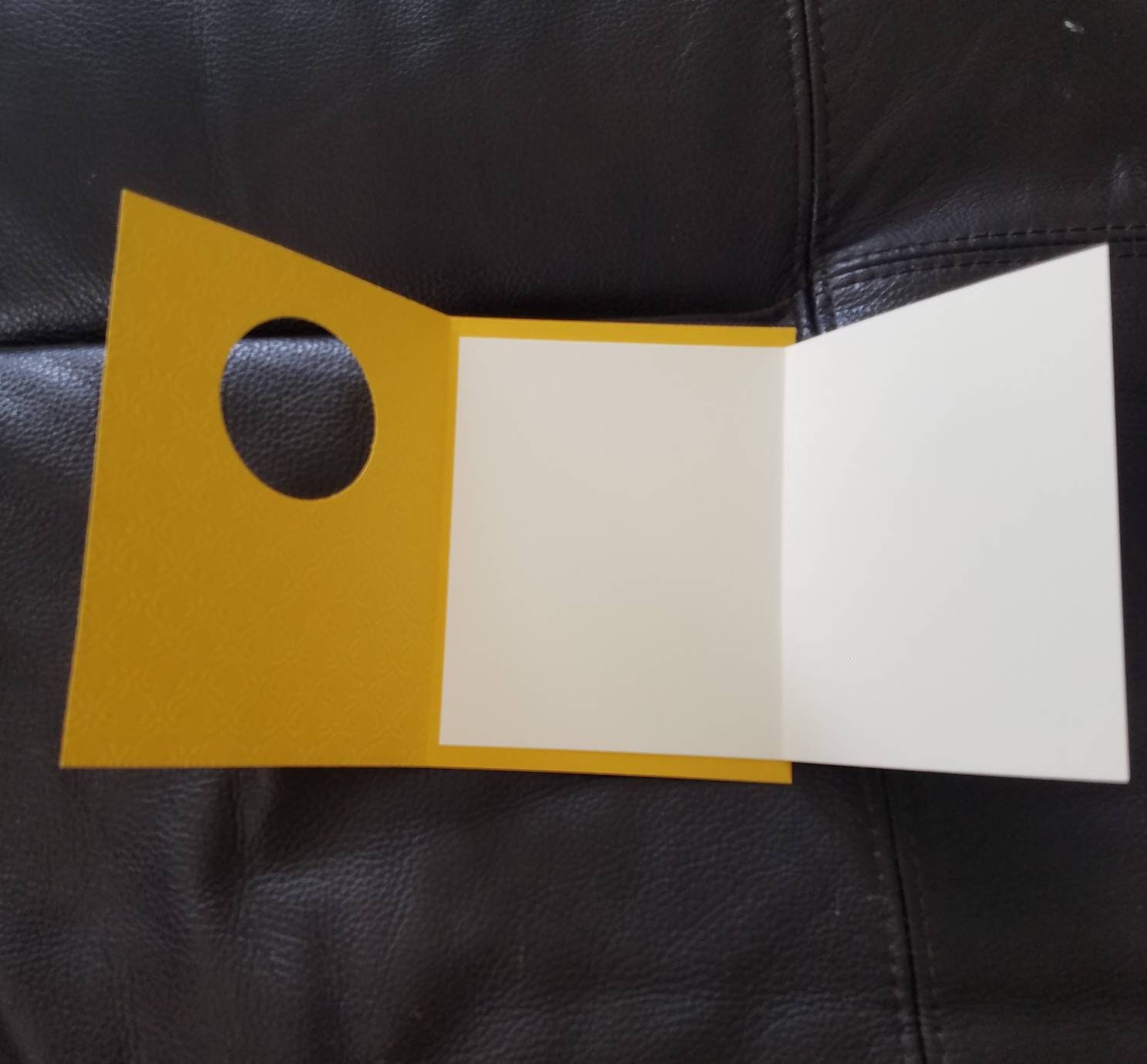 Sunflower Thanks a bunch card \ trellis \ handmade \ yellow \ sunflower \ hand stamped \ embossed - Thumbnail 3