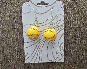 Pendientes de sóftbol: pendientes colgantes hipoalergénicos, joyas para fanáticos del deporte