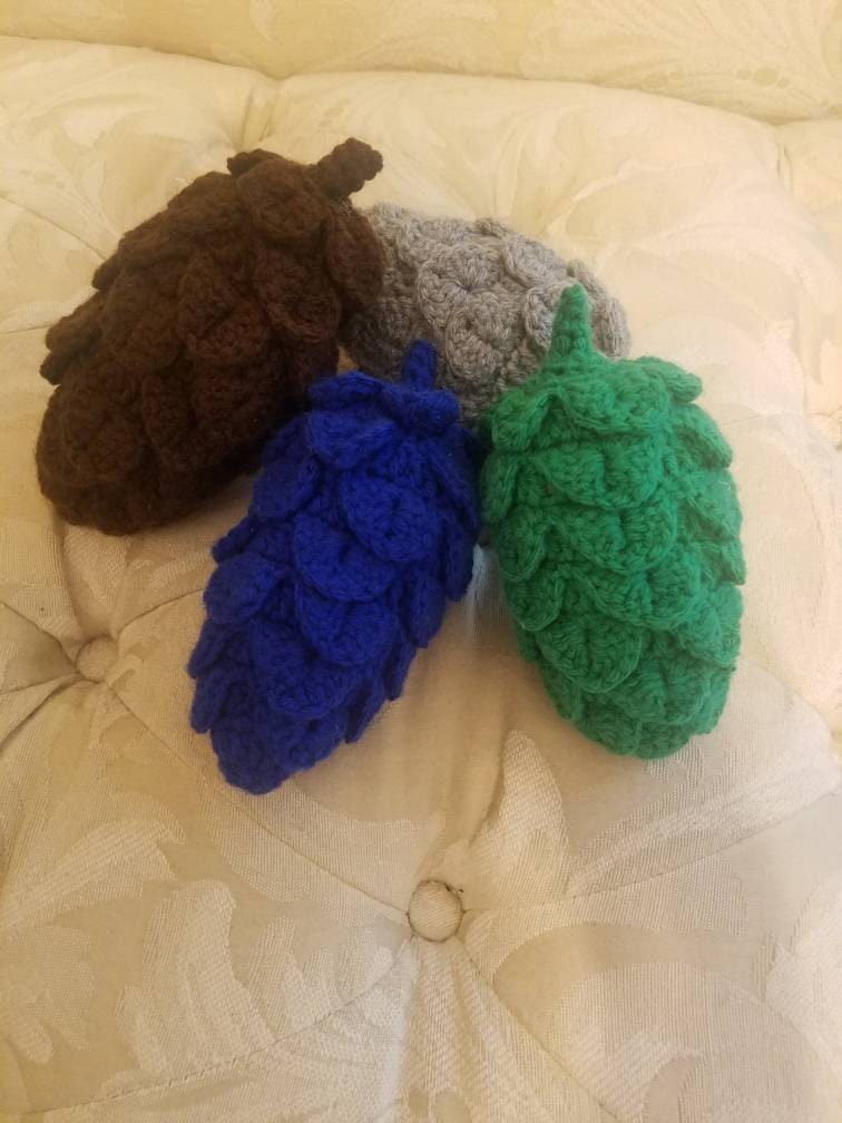 Crochet Pine cones / Decor / Stuffed / Woodland / Plush / Natural / stuffed pinecone / forest / tree / nature - Thumbnail 7