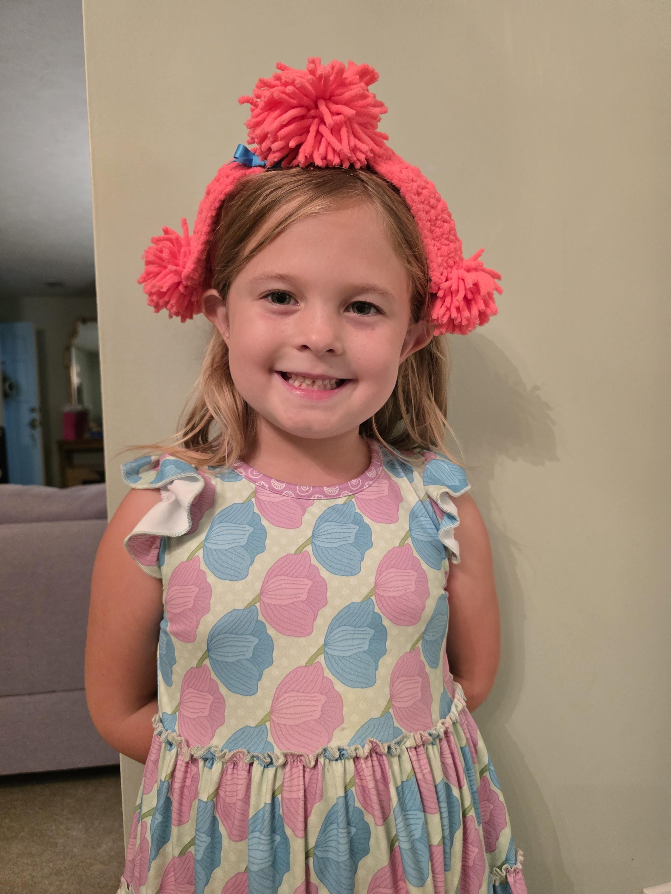 Dog Ear Headbands "Friends" / Children dress-up / headband / crocheted / handmade / Australia / coco / pink / poodle / Bluey - Thumbnail 2