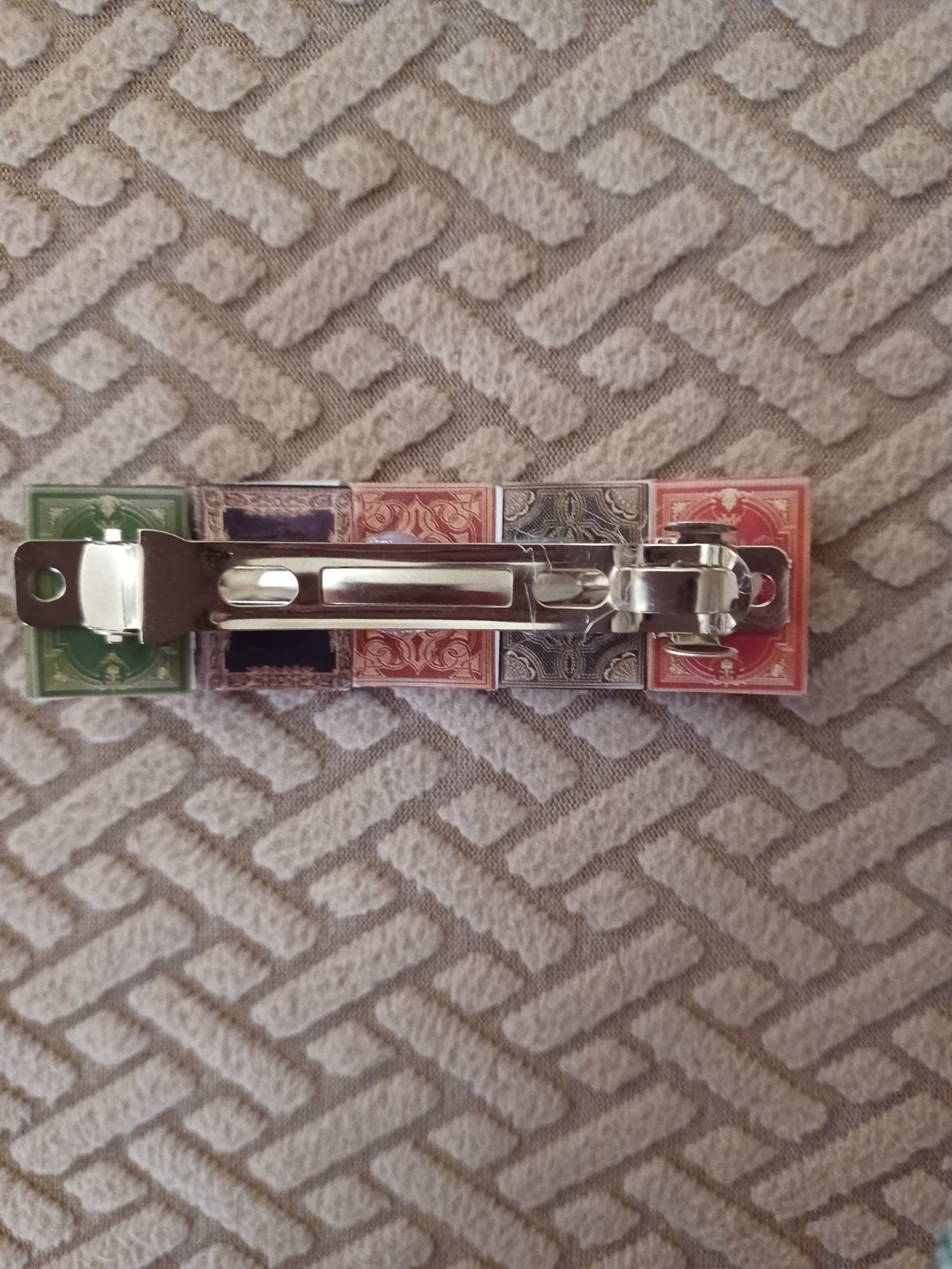 Miniature Book Barrette / hand-assembled / book lover / gift / teacher / librarian / book club / Hair accessory / color variations - Thumbnail 3