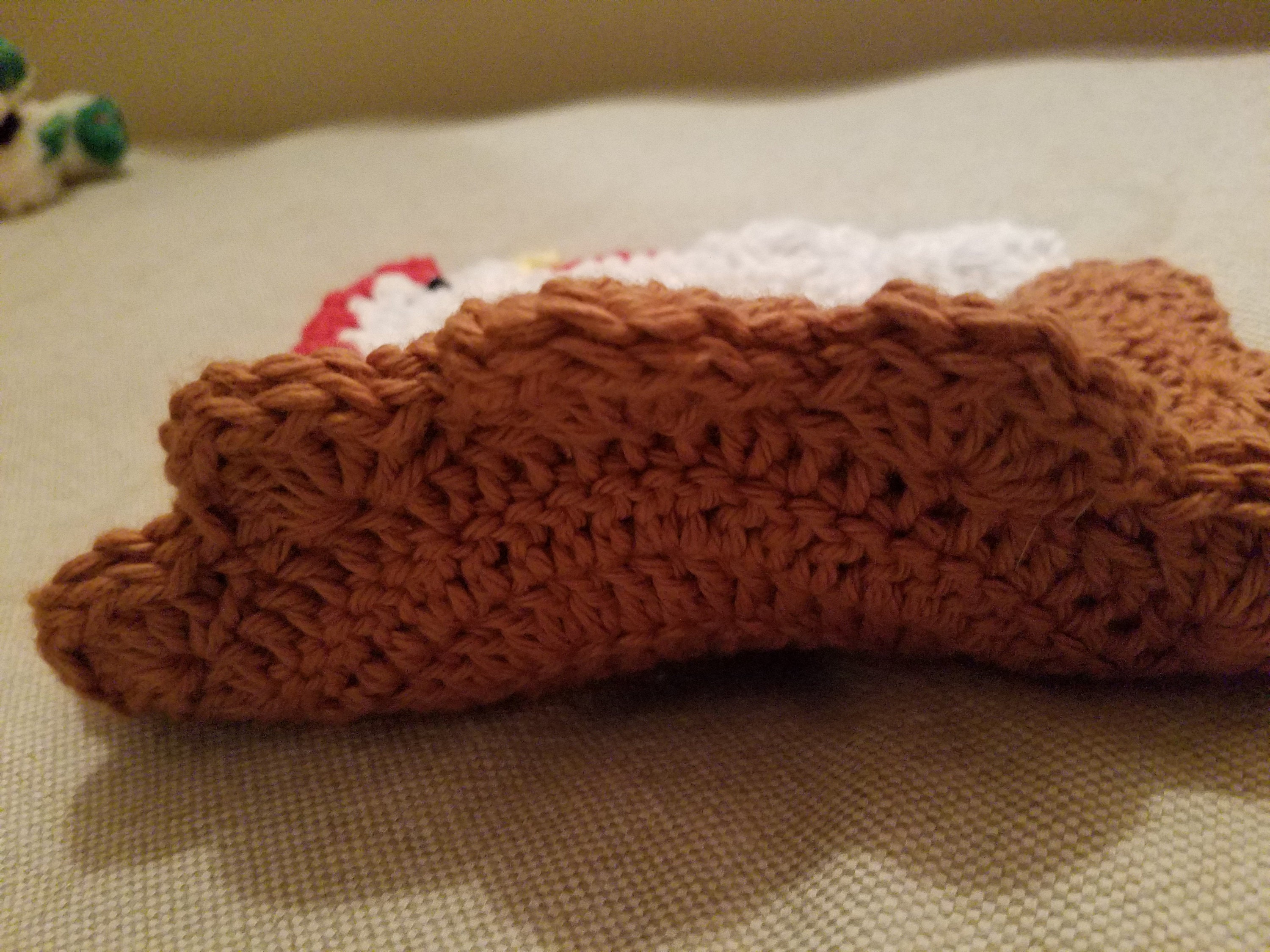 Rooster Potholder /  hot pad / kitchen / decor / cotton / yarn / crochet / handmade - Thumbnail 4