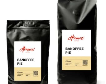 Premium Banoffee Pie Flavoured Coffee Beans / Ground Sugar-free Vegan Gluten-free FRESH UK Made to order UK Made -Various flavours Available