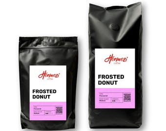 Premium Frosted Donut Flavoured Coffee Beans / Ground Sugar-free Vegan Gluten-free FRESH UK Made to order UK Made Various flavours Available