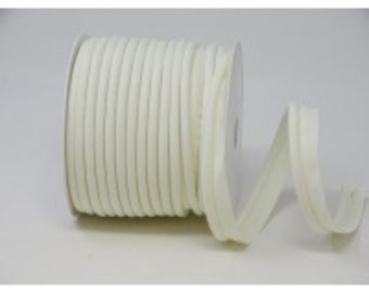 18mm Wide Cream Flanged Piping Trim, Piping Cord
