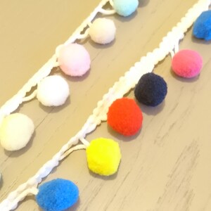 Pom Pom Trim, Wahl der Farben, Pom Pom Fransen