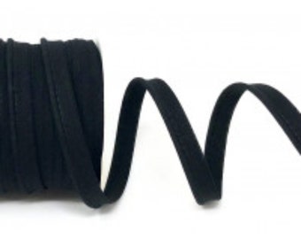 10mm Wide Black Flanged Piping Trim, Piping Cord