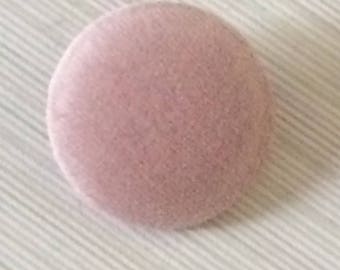 Pink Velvet Buttons, Fabric Covered Buttons in Various Pack & Button Sizes