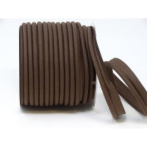 18mm Wide Chocolate Brown Flanged Piping Trim, Piping Cord