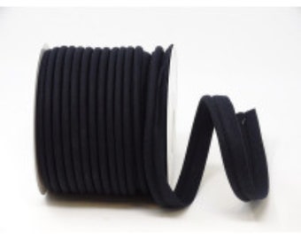 18mm Wide Black Flanged Piping Trim, Piping Cord