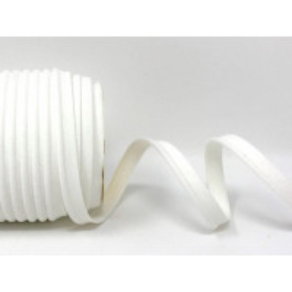 10mm Wide White Velvet Piping Trim, Piping Cord