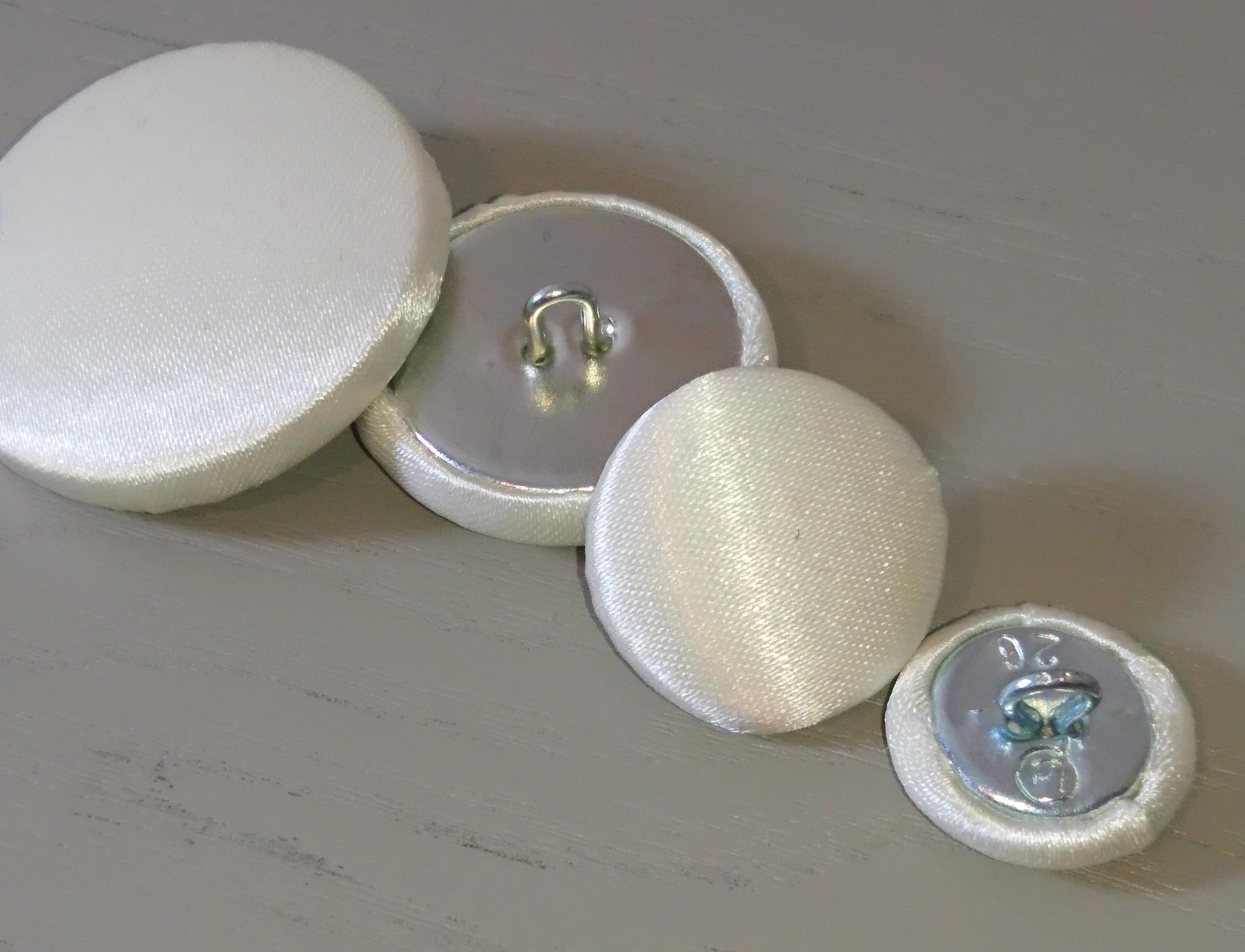 37mm Small 31mm Large 25mm Black Chenille Fabric Buttons Medium 20mm 16mm