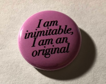 Hamilton Wait For It Inimitable 1 inch handmade pinback button