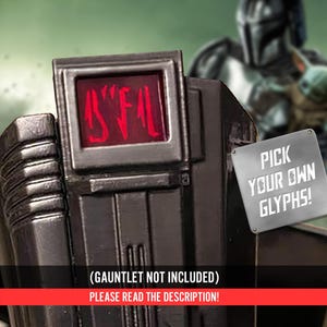 Ordenador Mandoputer de Star Wars Mandalorian: ¡versión animada de bajo presupuesto! ¡Elige tus propios glifos! ¡No se necesitan componentes electrónicos!