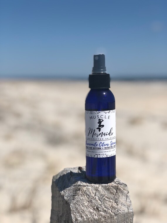 Organic Chamomile Hair Lightening Spray Natural Herbal Hair Etsy