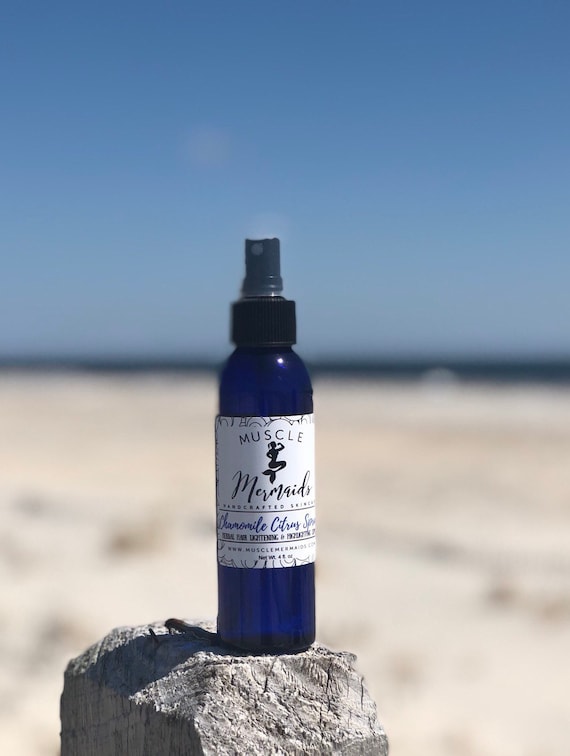 Organic Chamomile Hair Lightening Spray Natural Herbal Hair Etsy