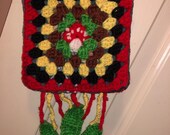 Crochet Granny Square Crossbody Bag